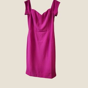 NWT Adrianna Papell Off The Shoulder Midi Dress With Sweetheart Neckline